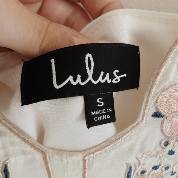 Lulu's White Embroidered Dress - Picture 3 of 5